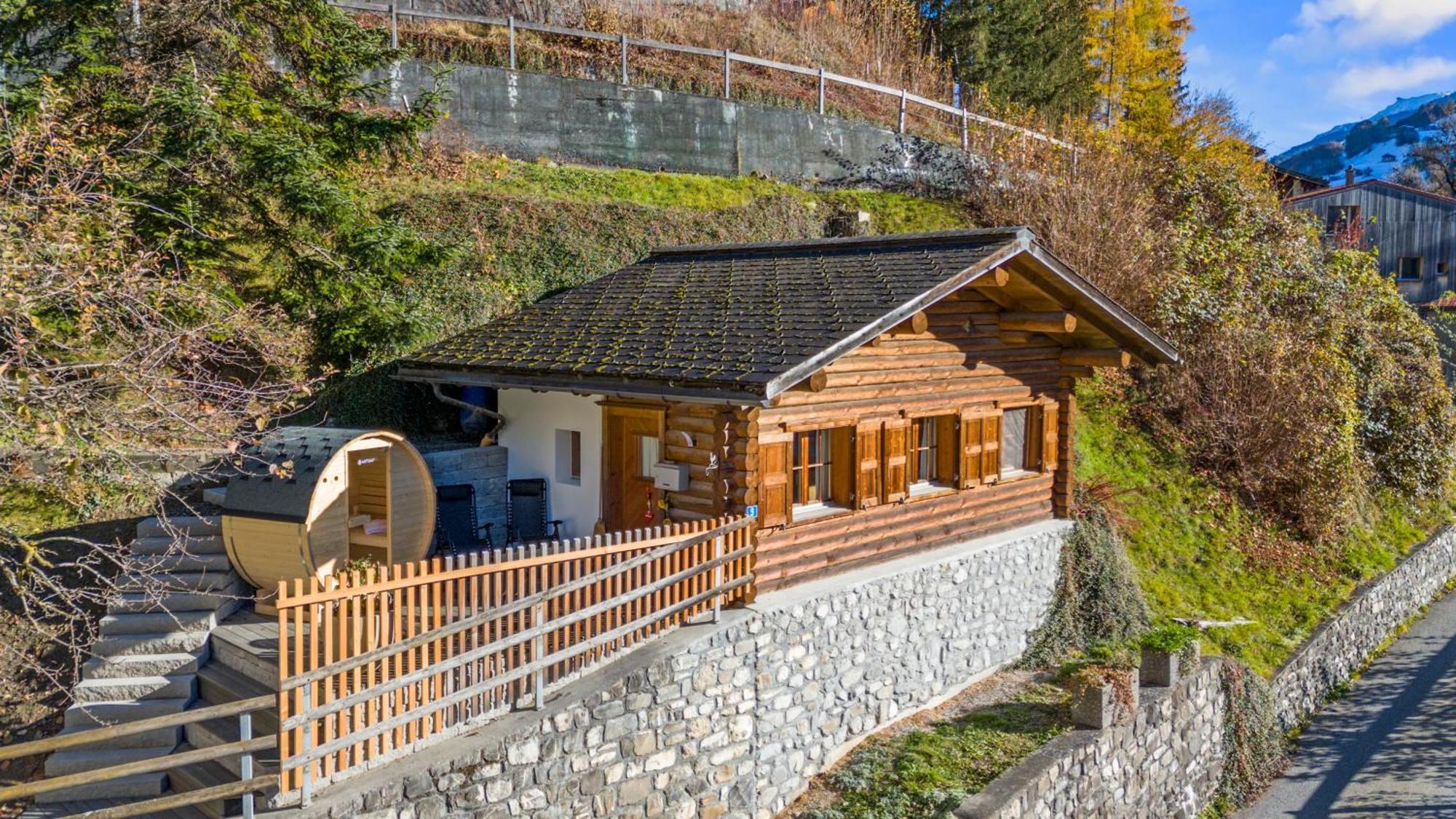 Gemuetliches Chalet Mit Privater Sauna Und Schoener Aussicht Küblis Exteriér fotografie